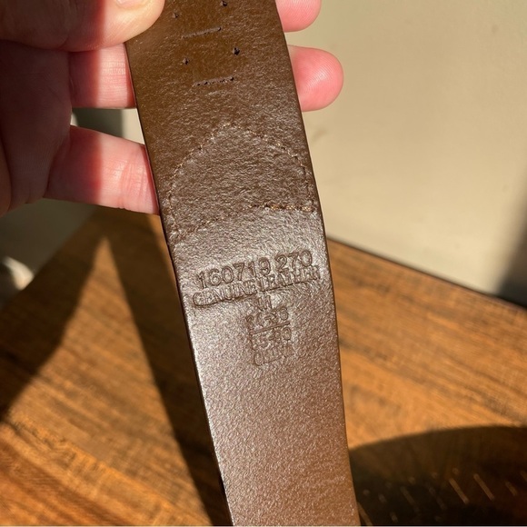 Genuine Leather Woven Detail Western Belt - Picture 4 of 8